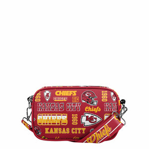 Kansas City Chiefs NFL Repeat Retro Print Nylon Crossbody Bag (PREORDER - SHIPS EARLY DECEMBER)