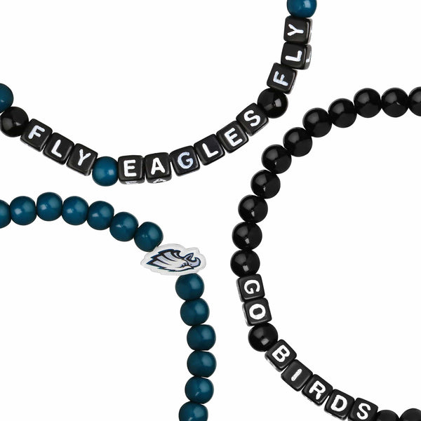 NFL Philadelphia Eagles Beaded Pendant Bracelet, 8