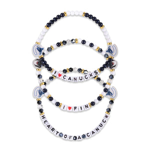 Vancouver Canucks NHL 3 Pack Friendship Bracelet