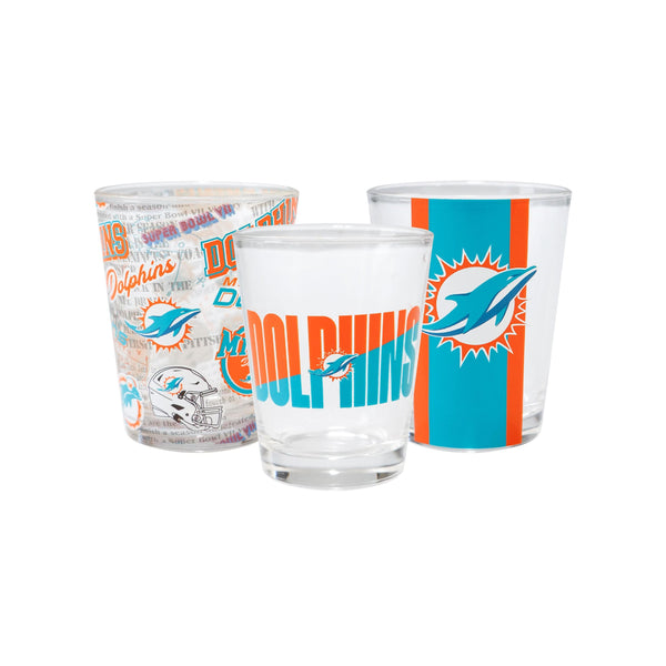 NFL Shot Glasses 6 Pack Set - Miami Dolphins