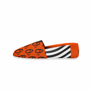 Baltimore Orioles MLB Womens Stripe Canvas Shoes