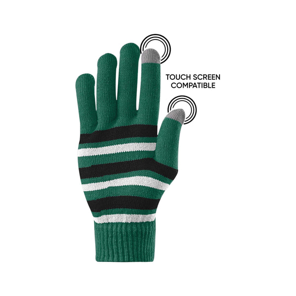 New York NY Jets Gloves Knit Utility Winter Sport Logo TEXTING FINGER TIP -  Gray