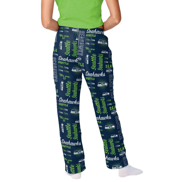 FOCO Seattle Seahawks Womens Mini Print Lounge Pants, Size: S