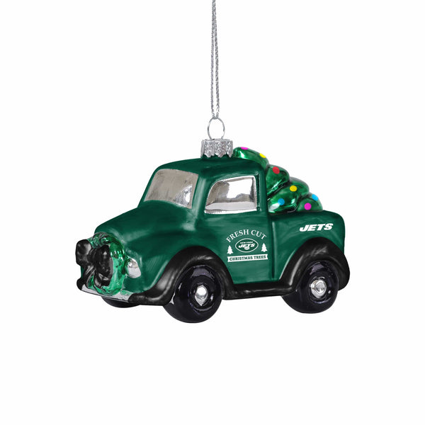 New York Jets NFL 2 Pack Flat Metal Truck Ornaments