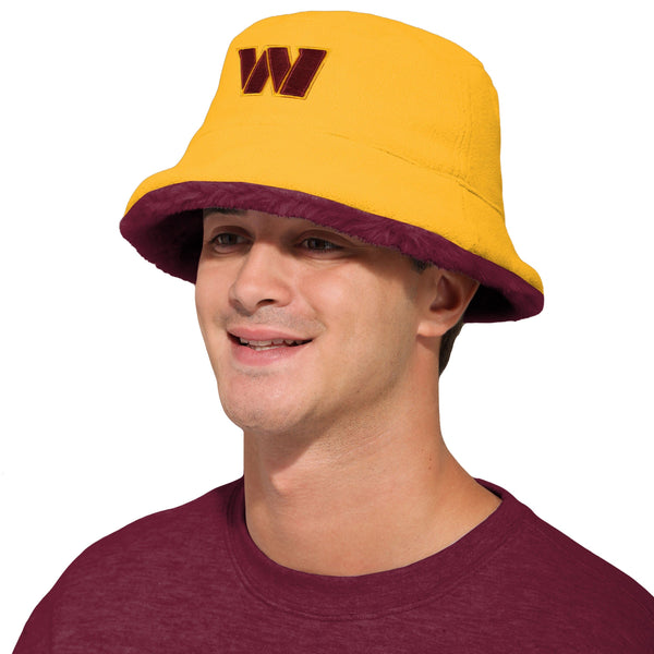 Washington Commanders NFL Reversible Faux Fur Bucket Hat