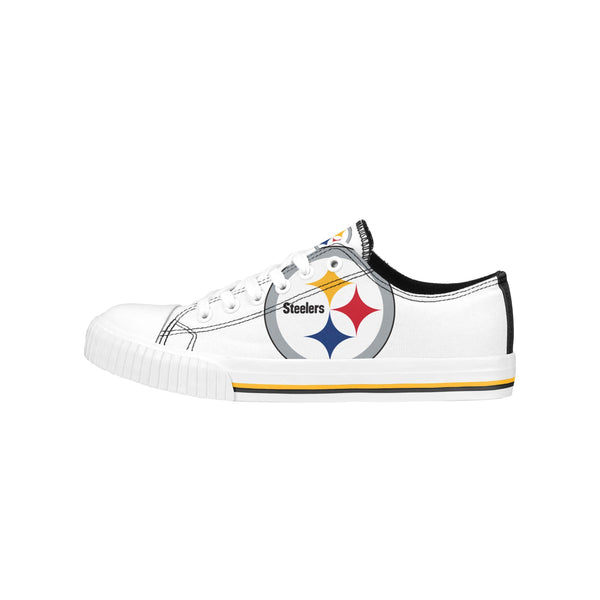 Women's Pittsburgh Steelers Side Wordmark Canvas Shoes