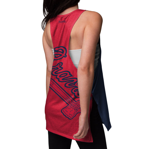 Atlanta Braves MLB Womens Tie-Breaker Sleeveless Top