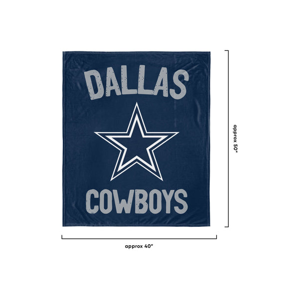 Dallas Cowboys NFL Throw Blanket with Plush Unicorn