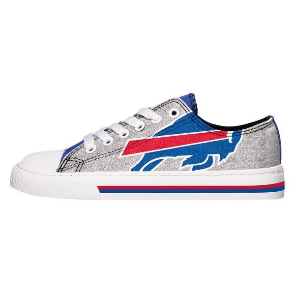 Buffalo Bills NFL Womens Camo Low Top Canvas Shoes - 11