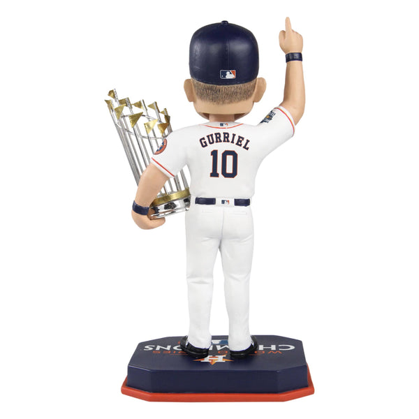 Yuli Gurriel Houston Astros 2022 World Series Champions Orange Jersey Bighead Bobblehead Officially Licensed by MLB