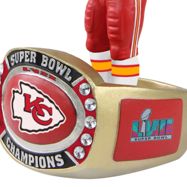 Patrick Mahomes (Kansas City Chiefs) Super Bowl LIV Ring Base CLARKtoys NFL  Exclusive Bobblehead #/360 (PRE-ORDER Ships November)