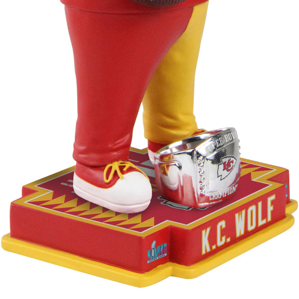 Kansas City Chiefs NFL KC Wolf Mascot Ornament