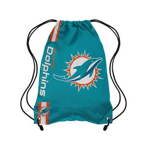 Miami Dolphins NFL Big Logo Drawstring Backpack