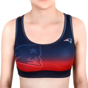 New England Patriots Gradient Sports Bra