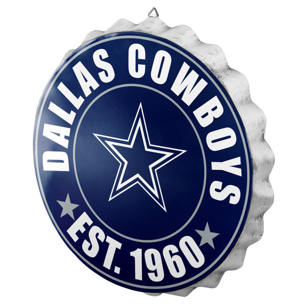 Evergreen NFL Dallas Cowboys | Ultra-Thin LED Light Wall Sign Décor | 23  Inch Round | Made in the USA