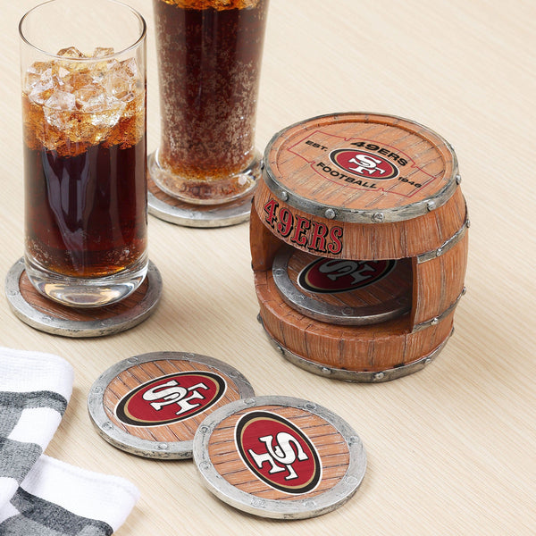 Cleveland Browns NFL 5 Pack Barrel Coaster Set