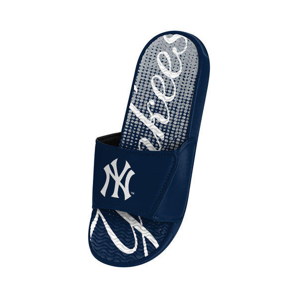 New York Yankees MLB Mens Gradient Wordmark Gel Slide