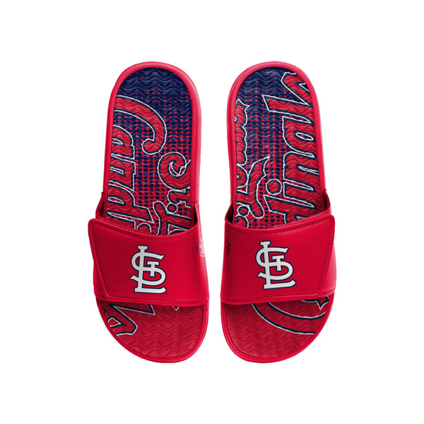 St Louis Cardinals MLB Mens Gradient Wordmark Gel Slide