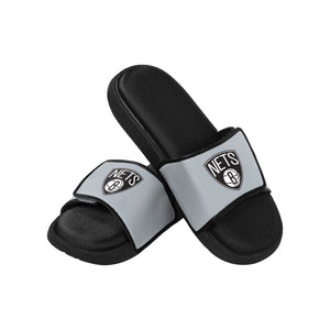Brooklyn Nets NBA Mens Foam Sport Slide Sandals