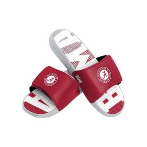 Alabama Crimson Tide NCAA Mens Gradient Wordmark Gel Slide
