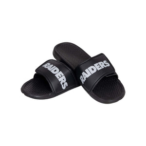 Las Vegas Raiders NFL Mens Cropped Big Logo Slides