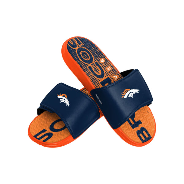 Denver Broncos Womens Big Logo Shimmer Slide