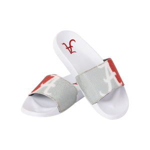 Alabama Crimson Tide NCAA Womens Big Logo Shimmer Slide