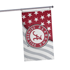 Alabama Crimson Tide NCAA Americana Horizontal Flag