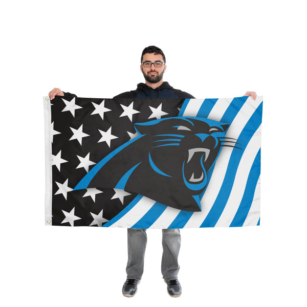 3 ft x 5 ft NFL Team Flag - Carolina Panthers