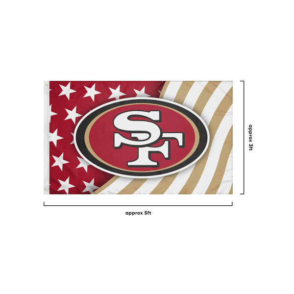 3 ft x 5 ft NFL Team Flag - San Francisco 49ers