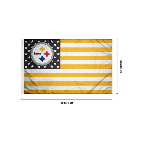 Pittsburgh Steelers Black 3x5 Flag