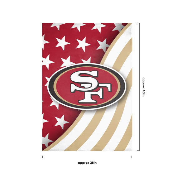 49ERS Glitter Jersey - Red, Gold & White