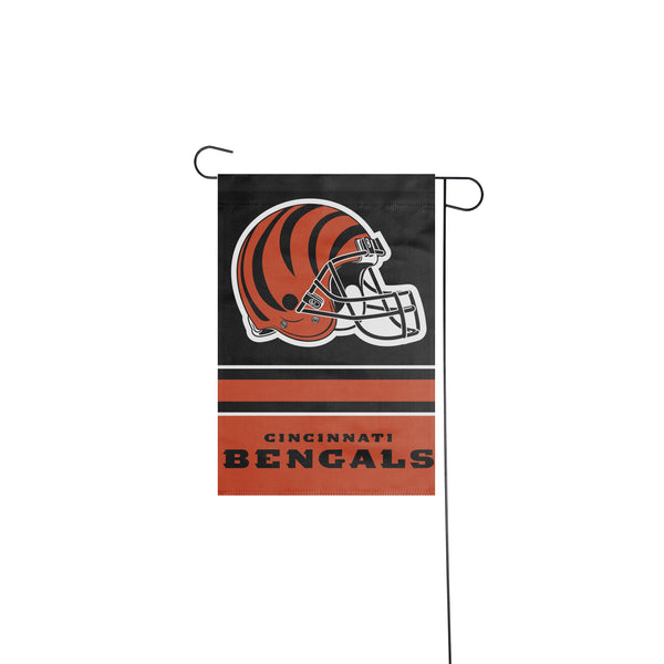 : Cincinnati Bengals Helmet Garden Flag and Flagpole