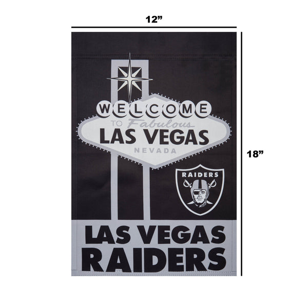 Las Vegas Raiders Double Sided Garden Flag