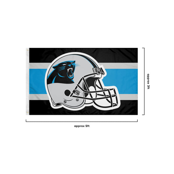 3 ft x 5 ft NFL Team Flag - Carolina Panthers