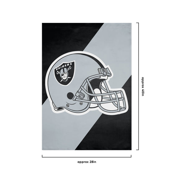 Las Vegas Raiders NFL Helmet Horizontal Flag