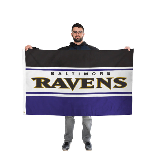 Baltimore Ravens Football Flag