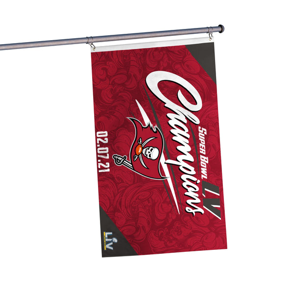 Buccaneers 2021 Super Bowl LV Champs Banner Flag