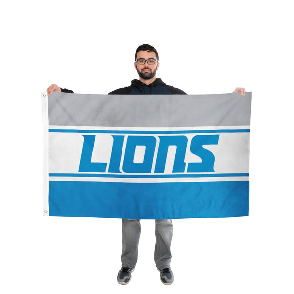 3 ft x 5 ft NFL Team Flag - Detroit Lions