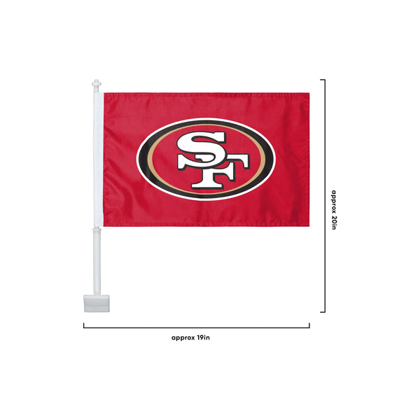 49ERS HOLIDAY THEMED CAR FLAG