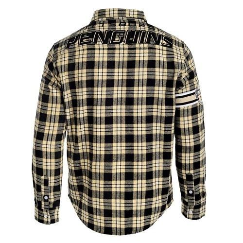 Pittsburgh Penguins Wordmark Basic Flannel Shirt Pittsburgh Penguins Wordmark Basic Flannel Shirt