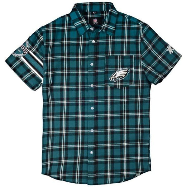 Chicago Bears Wordmark Basic Flannel Shirt - Short Sleeve