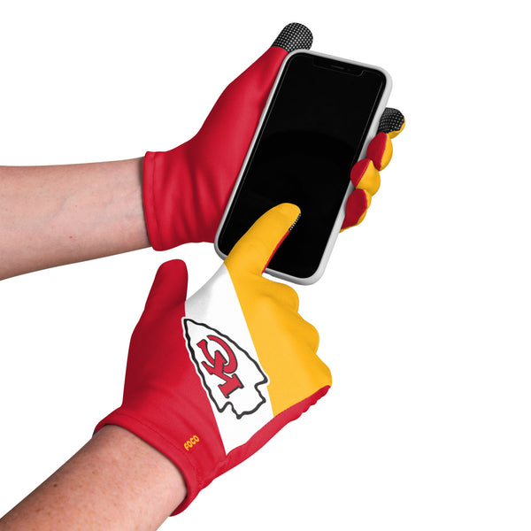 kansas city chiefs handschuhe Kc Chiefs Apparel Kansas City Chiefs SMS-Handschuhe – NEU, One Size Passt Den Meisten, Von FOCO Nfl Cap