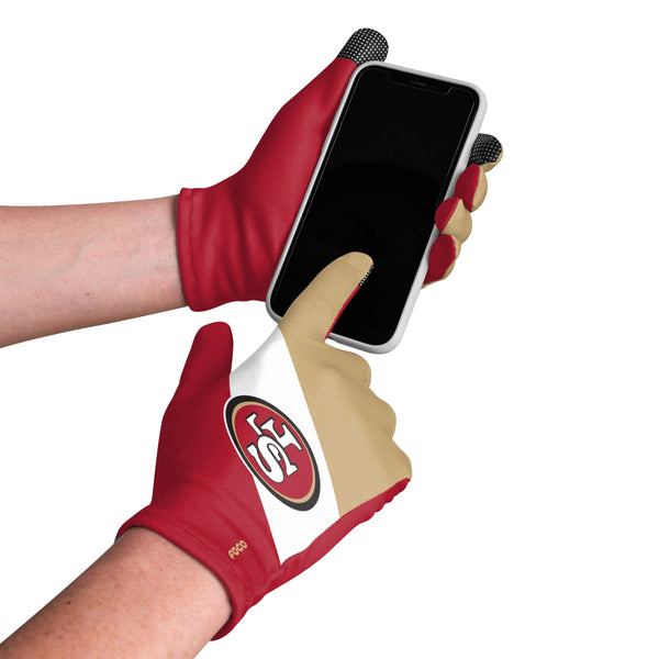 49ers handschuhe San Francisco 49ers NFL 2 Pack Reusable Stretch Gloves