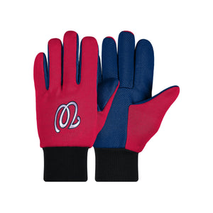 Washington Nationals MLB Colored Palm Utility Gloves