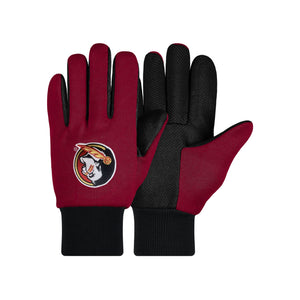 Florida State Seminoles NCAA Colored Palm Utility Gloves