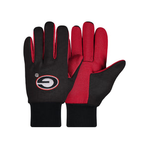 Georgia Bulldogs NCAA Colored Palm Utility Gloves
