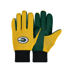 Green Bay Packers NFL Colored Palm Utility Gloves