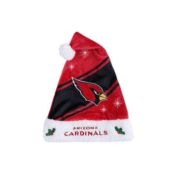 Arizona Cardinals NFL Golden Skull Santa Hat And Logo Christmas