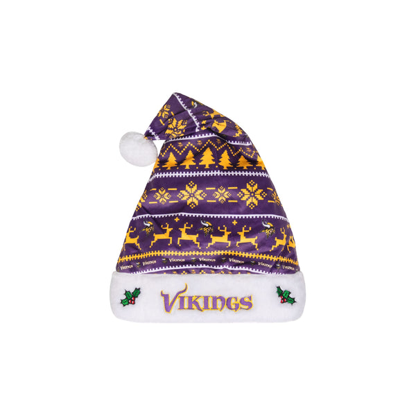 Minnesota Vikings NFL Family Holiday Santa Hat